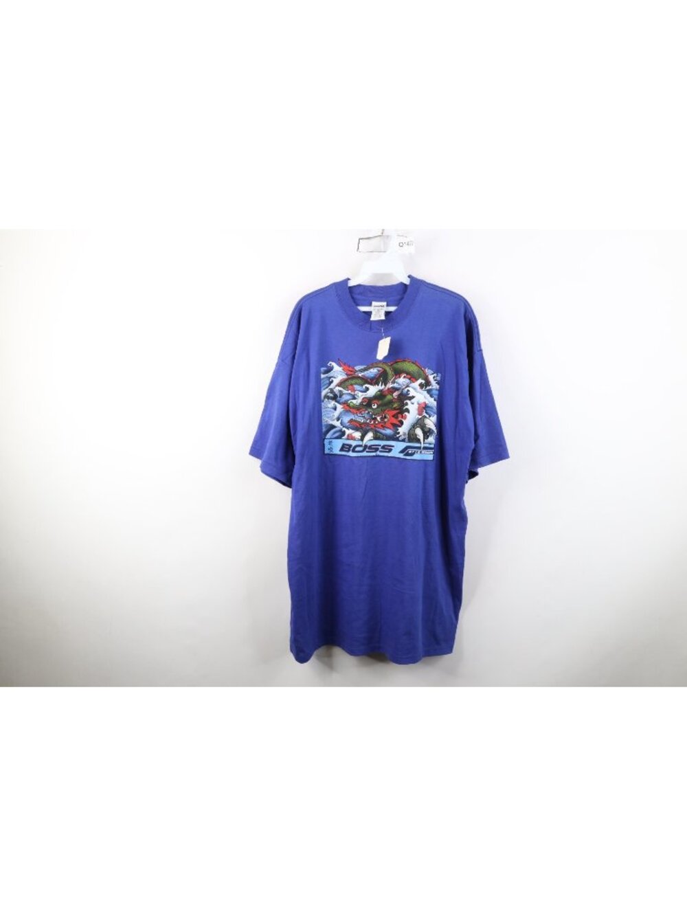 Deadstock Vintage 90s Y2K Boss Streetwear Mens XL Japan Dragon Wave T-Shirt USA